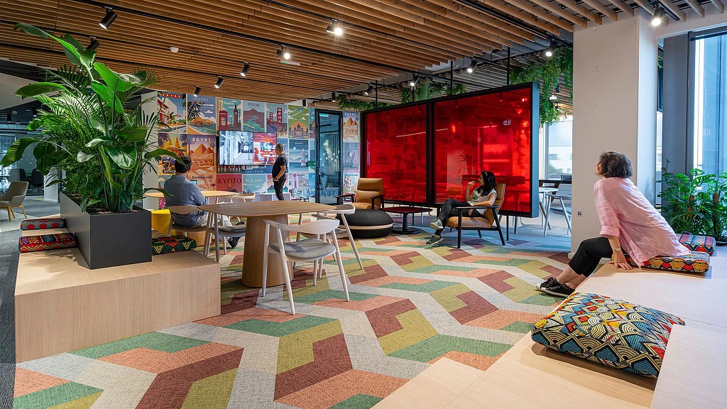 Booking Holdings open collaboration space.