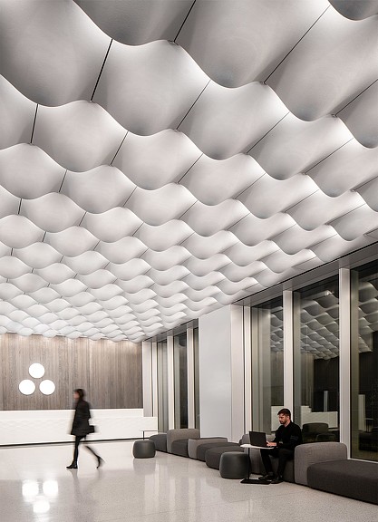 2 people in 633 Folsom Asana headquarters lobby.