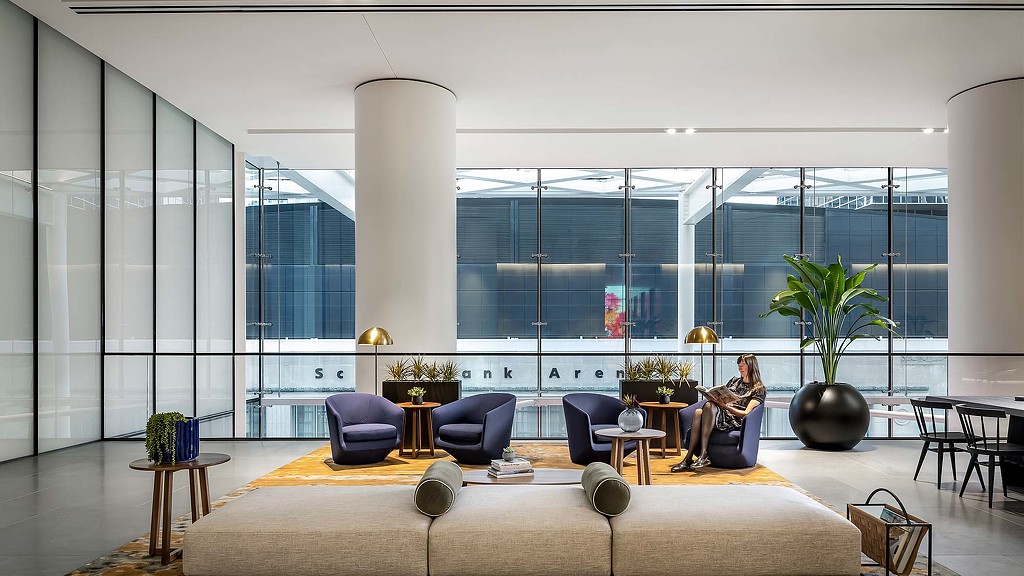 Lounge area at The Canopy at CIBC Square