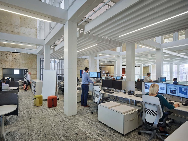 People in an office.