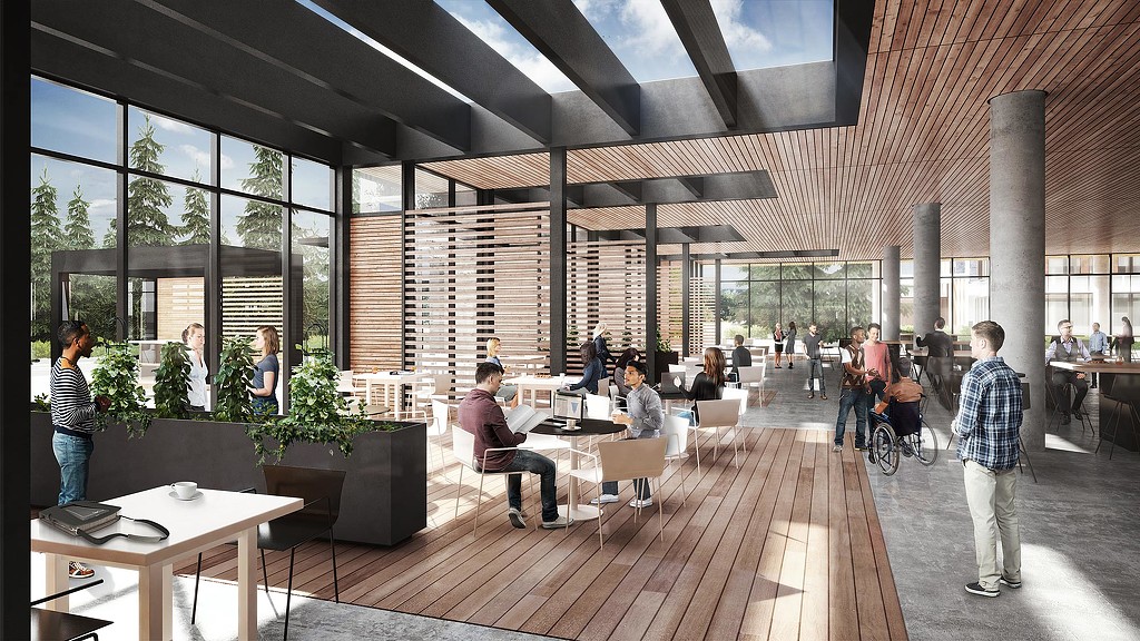 Microsoft Redmond campus rendering. Credit: Microsoft.