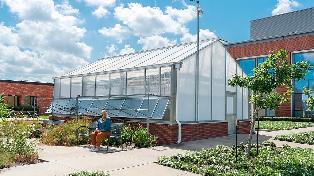 Lamar University greenhouse.