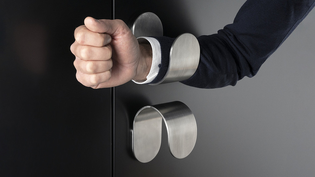 PBA Hands-Free Door Pull close-up.