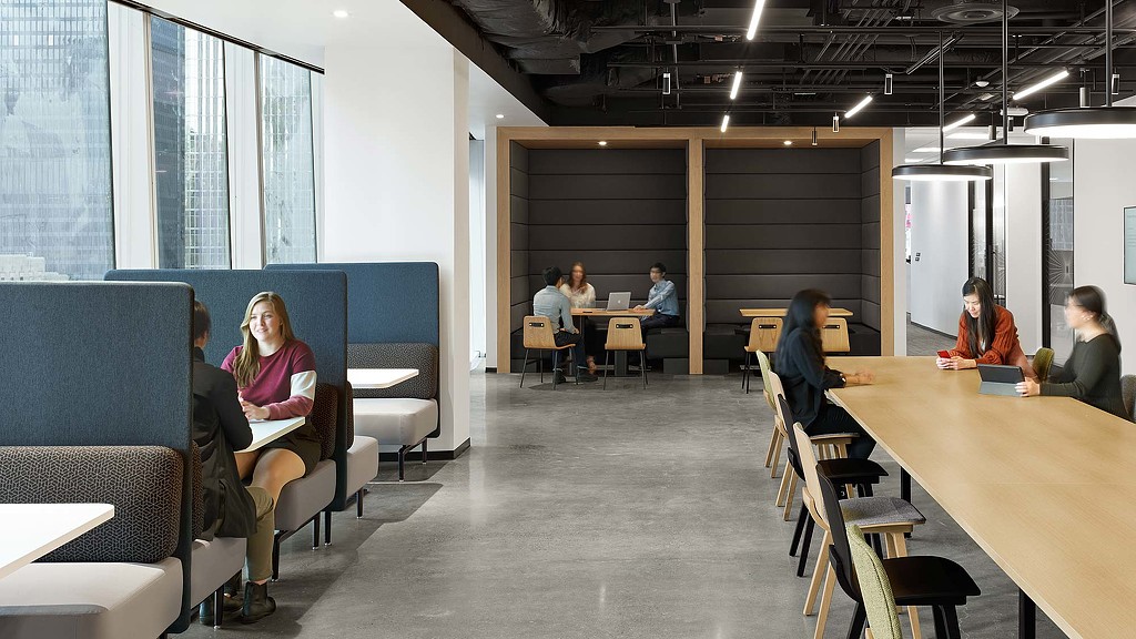 Work cafe at CIBC Square workplace