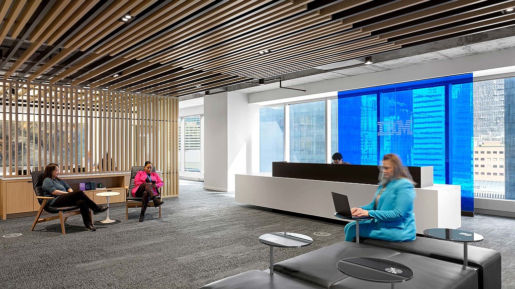 IBM main reception and lounge area