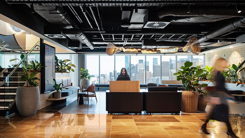 Professional services firm Melbourne office common area
