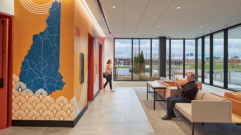 Mass General Brigham iCare waiting area