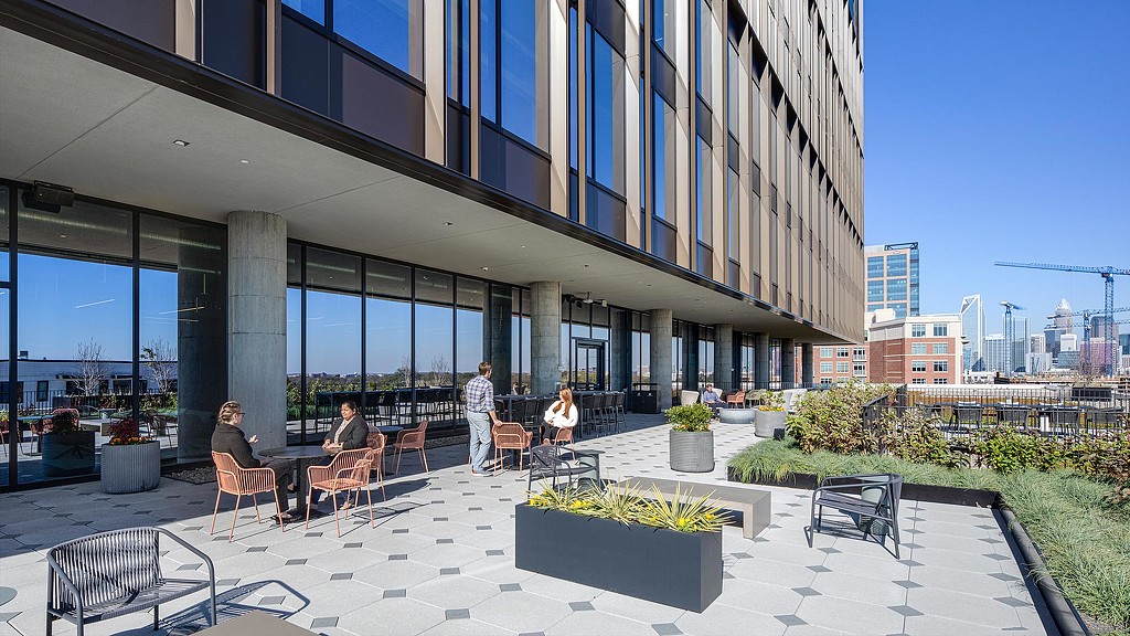 The Line Charlotte outdoor terrace