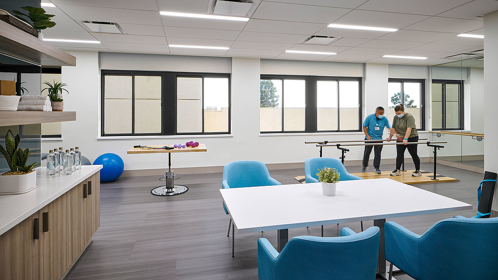 Acute rehabilitation center room