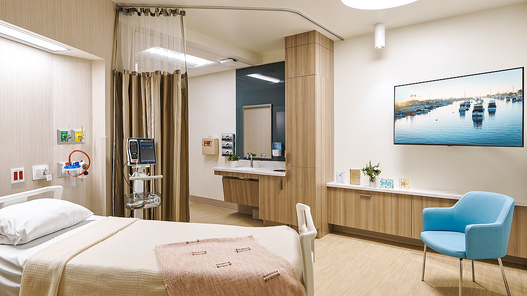 Acute rehabilitation center patient room