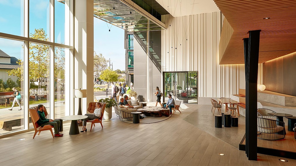 One Paseo indoor-outdoor lounge