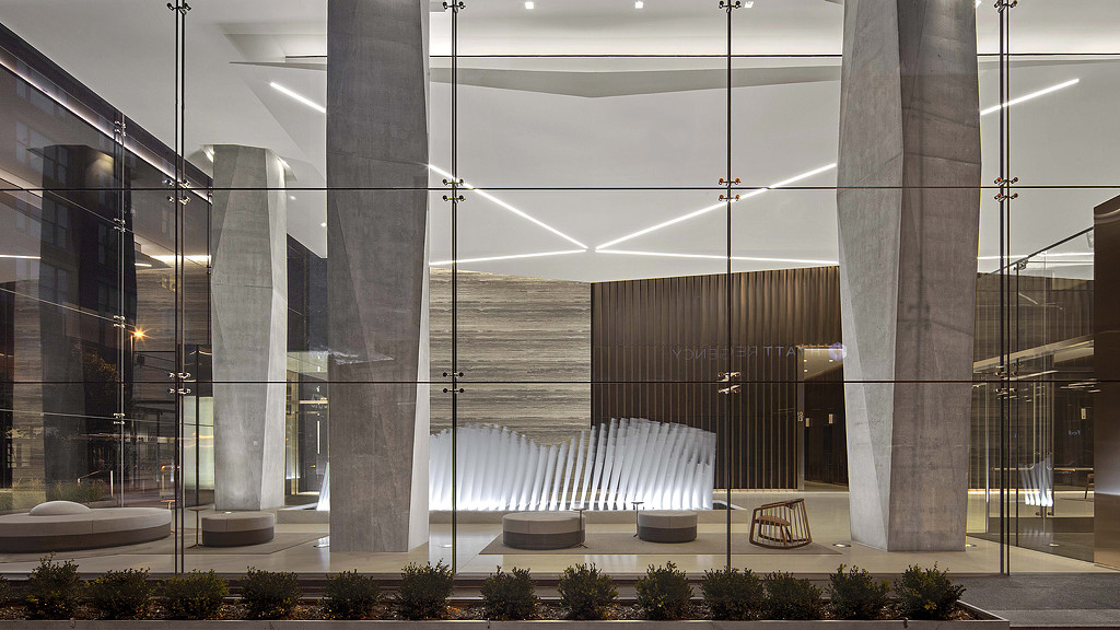 Block 162 lobby view from outside