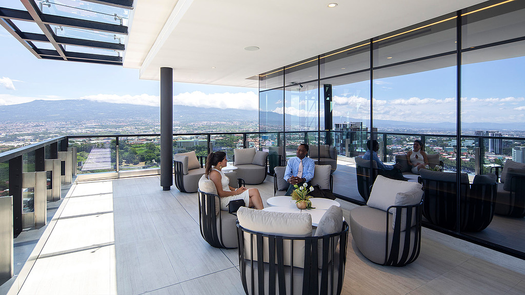 Hilton La Sabana terrace with view