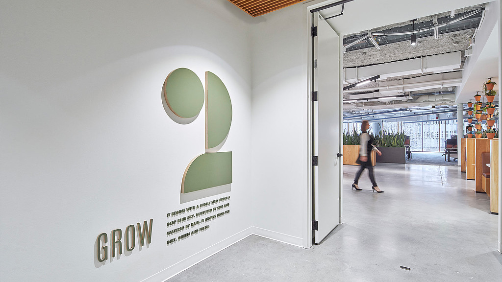 Whole Foods Market headquarters wall graphics