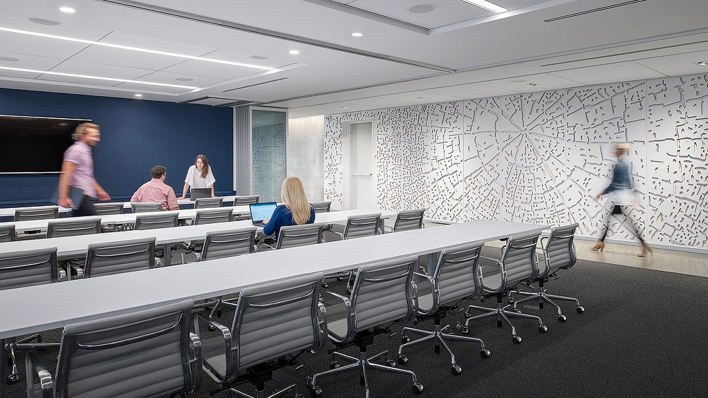 Financial tech firm conference room