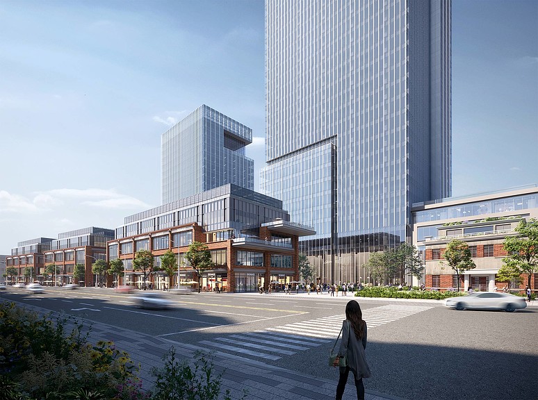 CCCC Shanghai Headquarters street view rendering