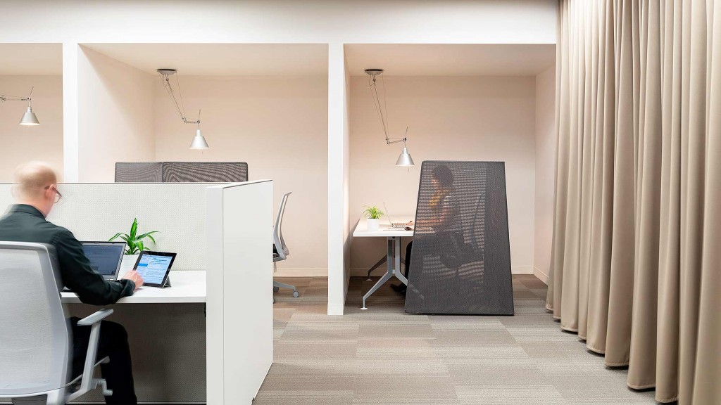 A person sitting at a desk.