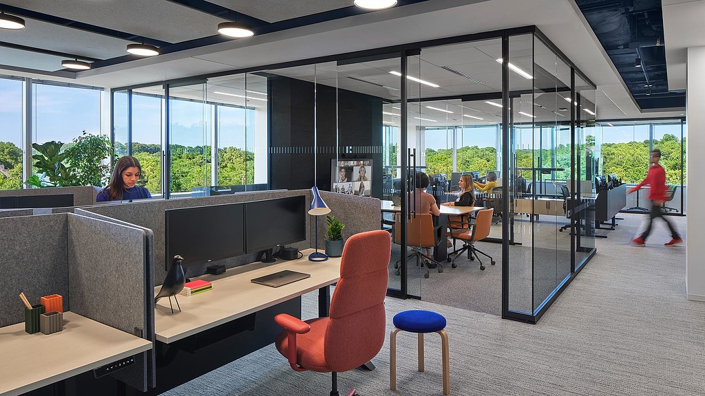 Bialek office workstations and conference room