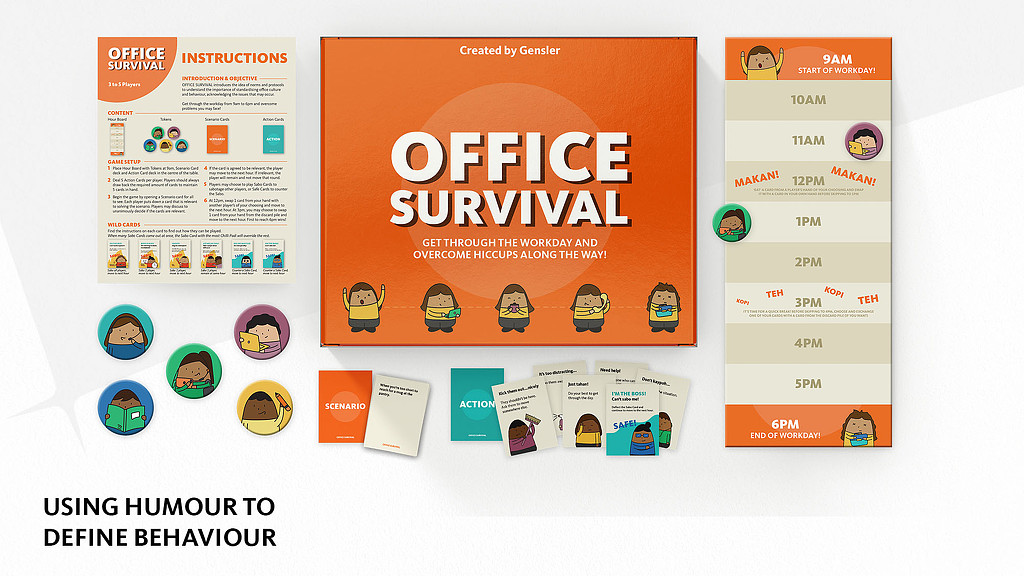 DBS Singapore office survival toolkit - using humour to define behavior