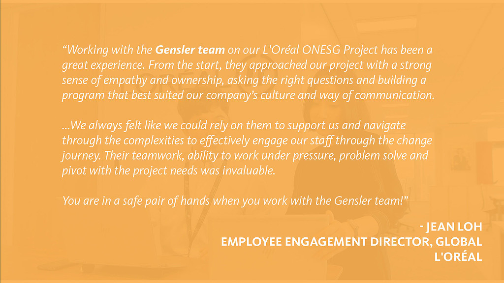 L'Oreal Singapore change management testimonial