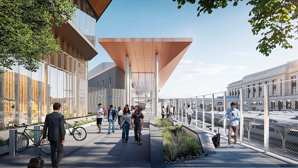 Amtrak Baltimore Penn Station terminal rendering