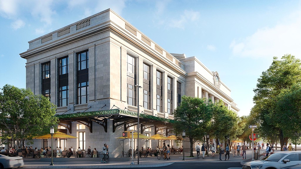 Amtrak Baltimore Penn Station building rendering