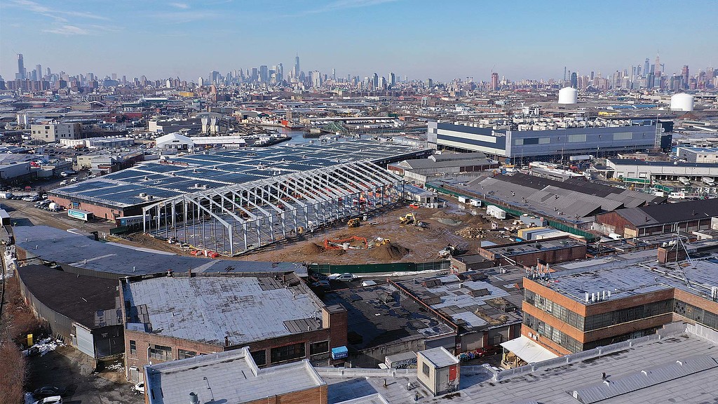 A large city landscape.