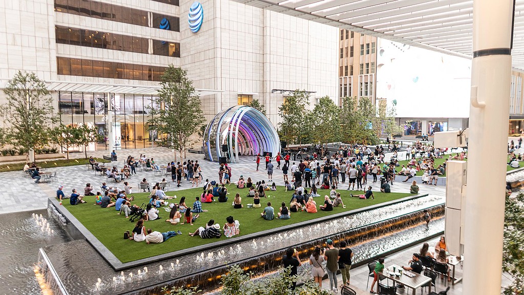 AT&T Discovery District lawn