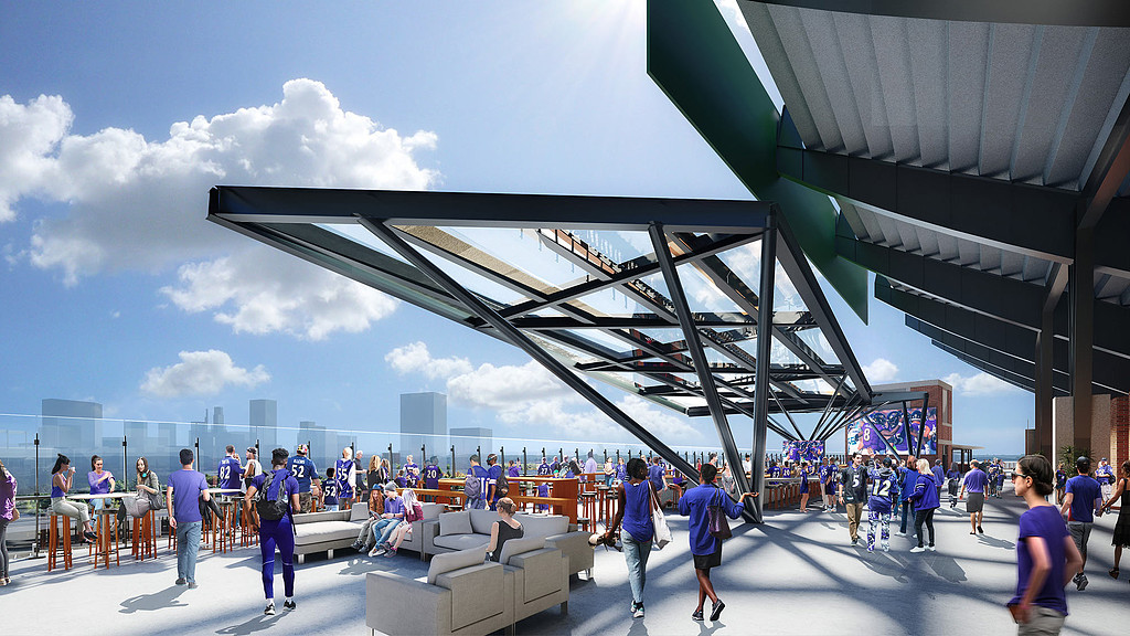 M&T Bank Stadium upper concourse rendering