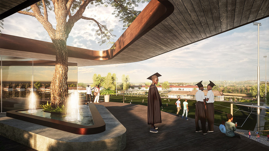 Right to Dream Ghana campus event space rendering