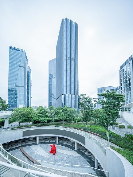 Avary Time Center cityscape