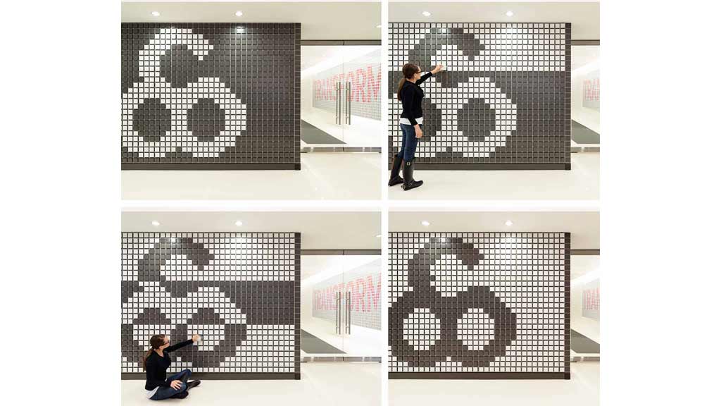 A person drawing a diagram.