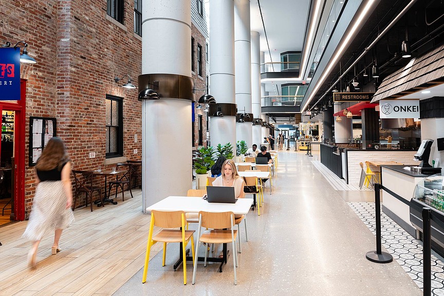 Western Market food hall and seatings