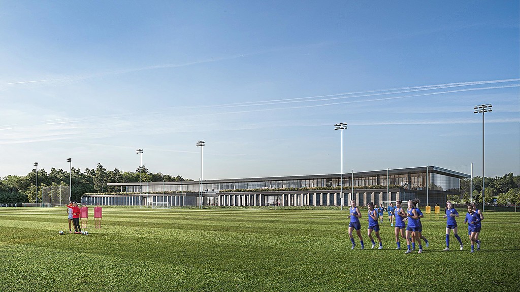 Arthur M. Blank U.S. Soccer National Training Center soccer field rendering
