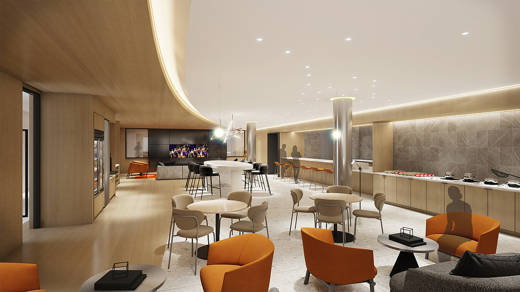 Phoenix Mercury Training Facility lounge