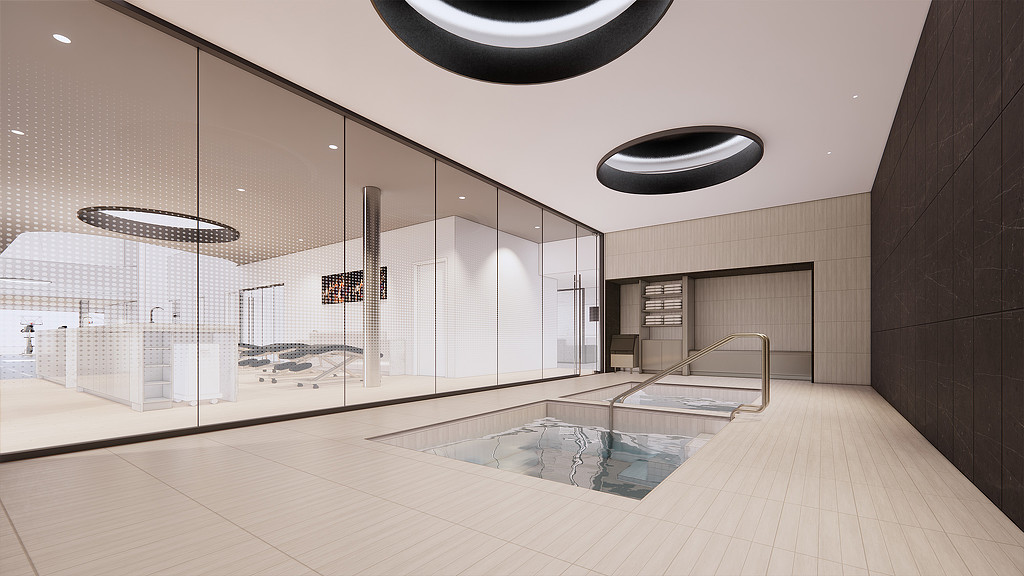 Phoenix Mercury Training Facility indoor pool rendering
