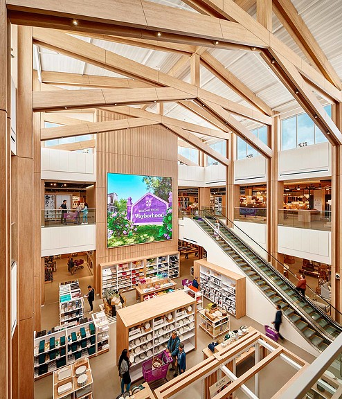 Wayfair store view from top floor