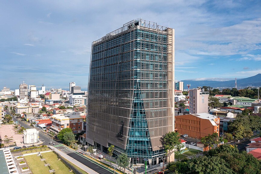 Torre Judicial building aerial view