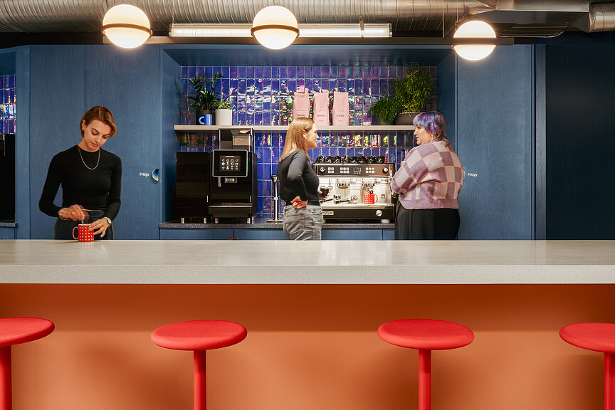 Adobe White Collar Factory, London cafe