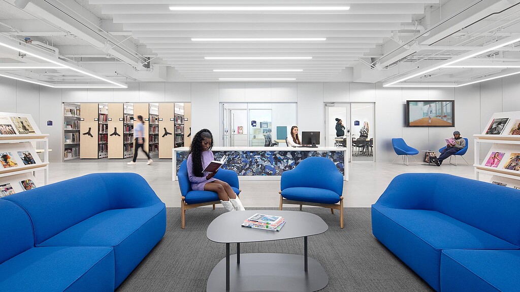 A person sitting in a chair.