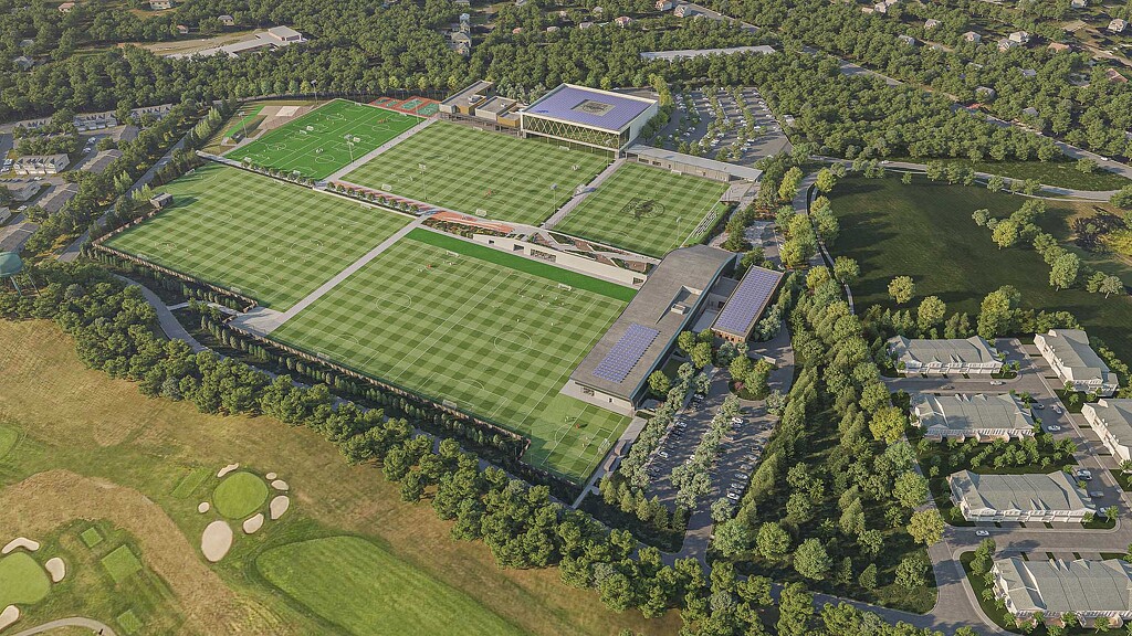 New York Red Bulls Training Complex aerial rendering