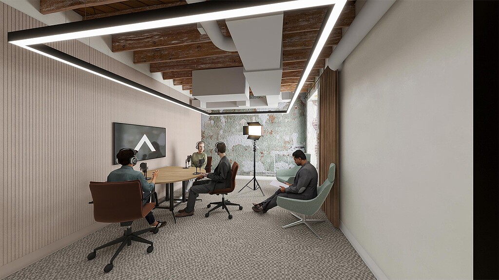 A group of people sitting in chairs.