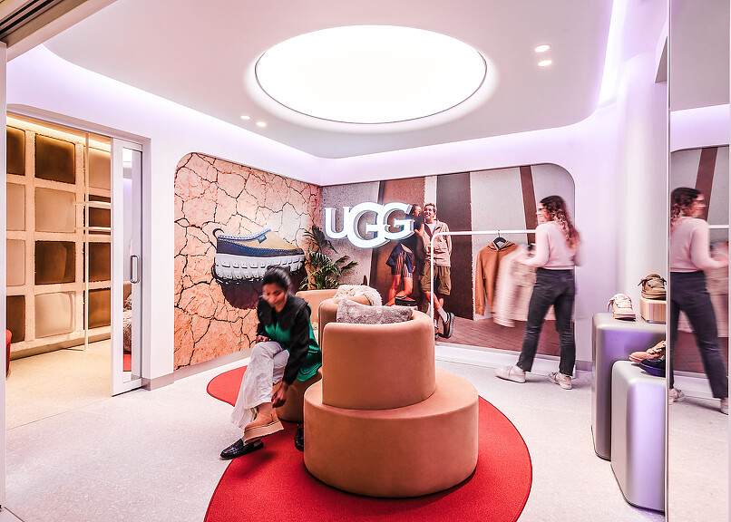 UGG Knightsbridge store fitting rooms