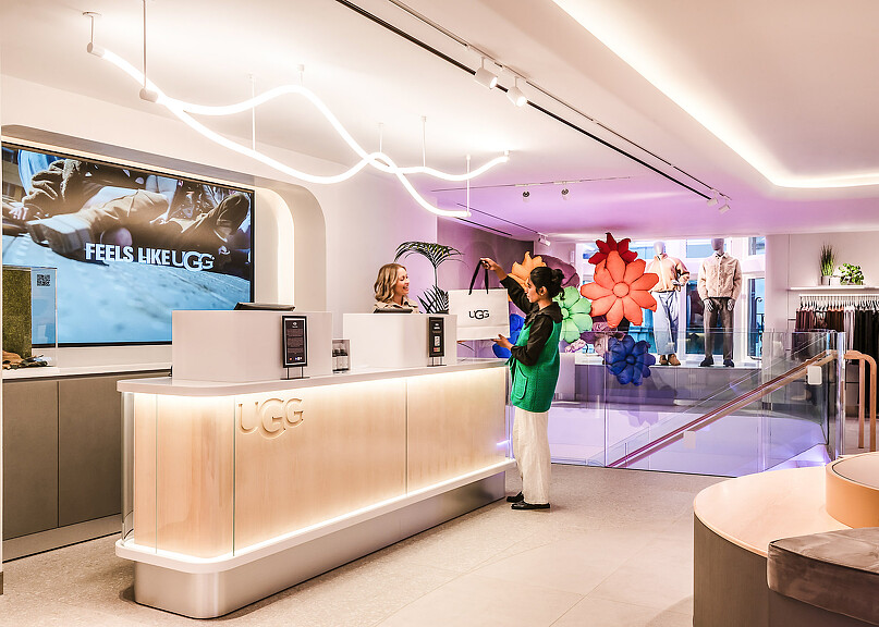 UGG Knightsbridge store check-out