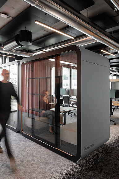 Henkel office with phone booths