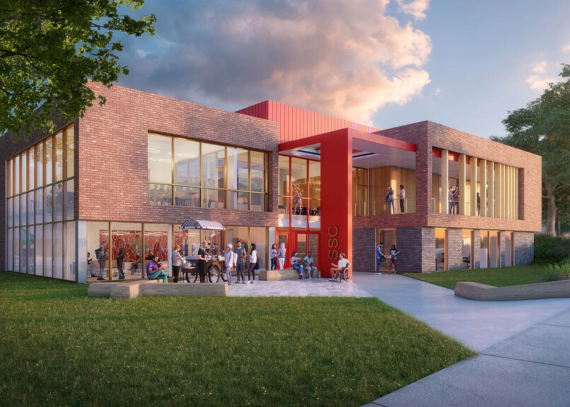 Western Oregon University Student Success Center exterior rendering