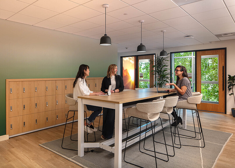 Workday Beaverton workspace tall collaboration table