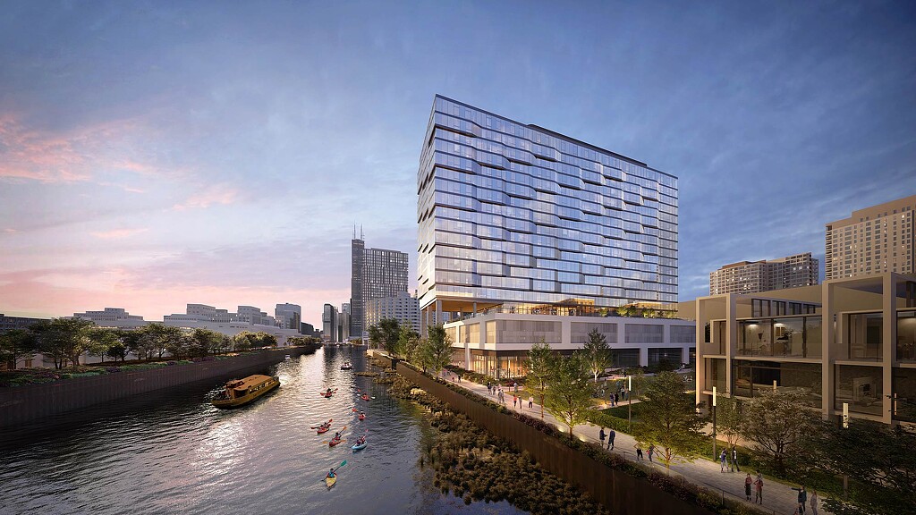 Exterior rendering of 1010 S Wells