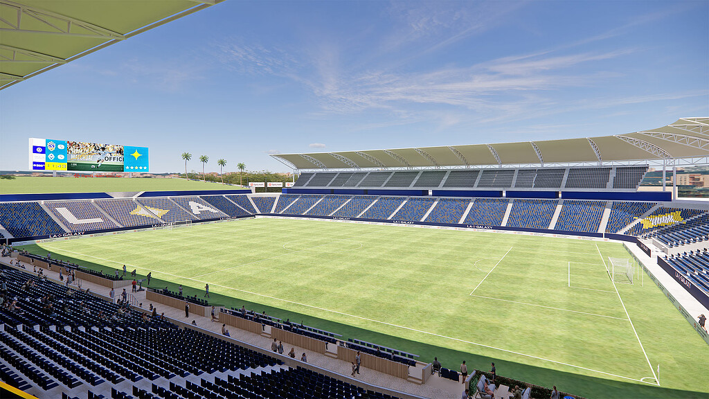 LA Galaxy Dignity Health Sports Park east bowl rendering