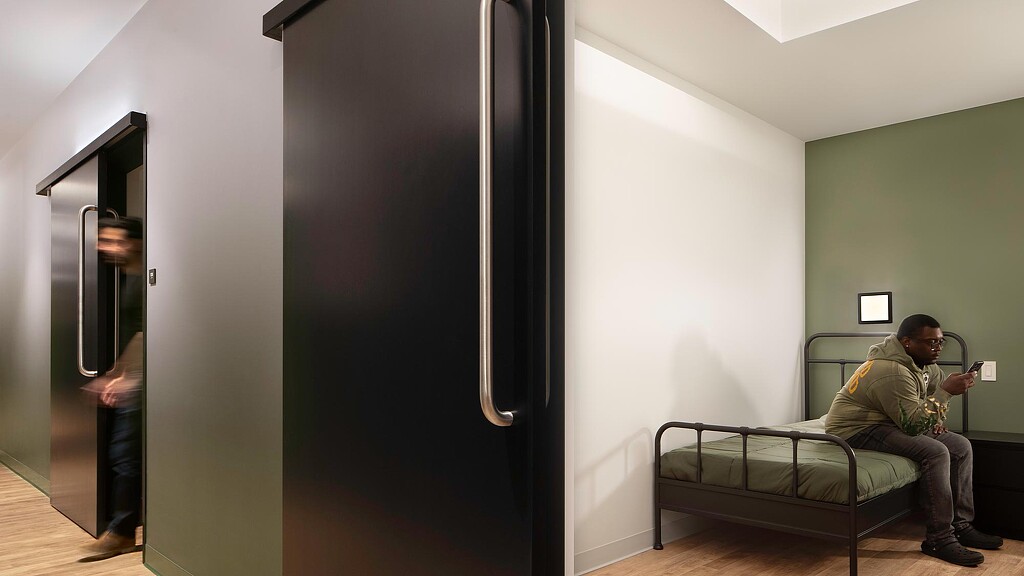 Bedroom area at North Side Housing and Supportive Services